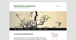 Desktop Screenshot of gezondheidvanbinnenuit.nl